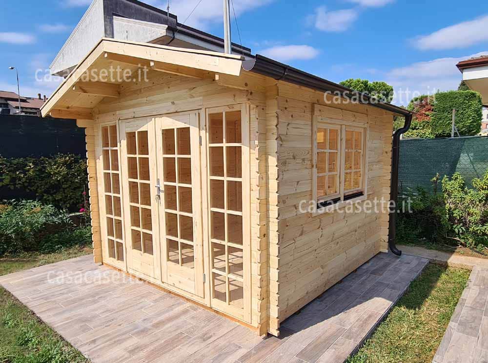 Casetta Bologna 3x3 massello Casetta modello Bologna 3x3 massello naturale