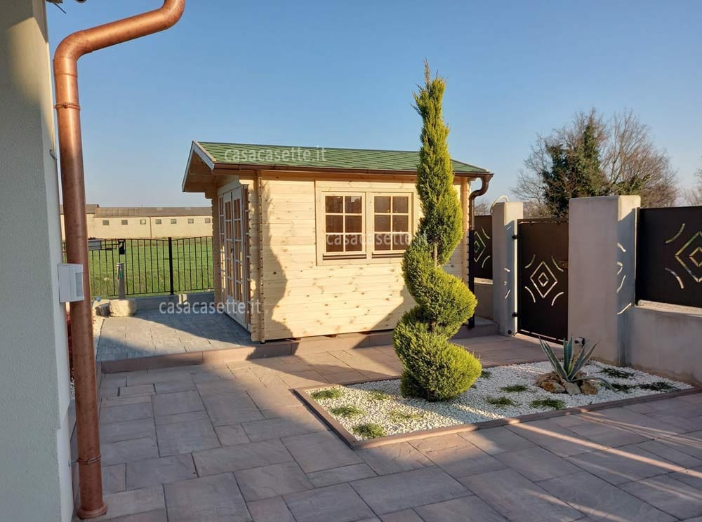 Casetta Bologna 3x3 tegole Casetta modello Bologna 3x3 tegole verde