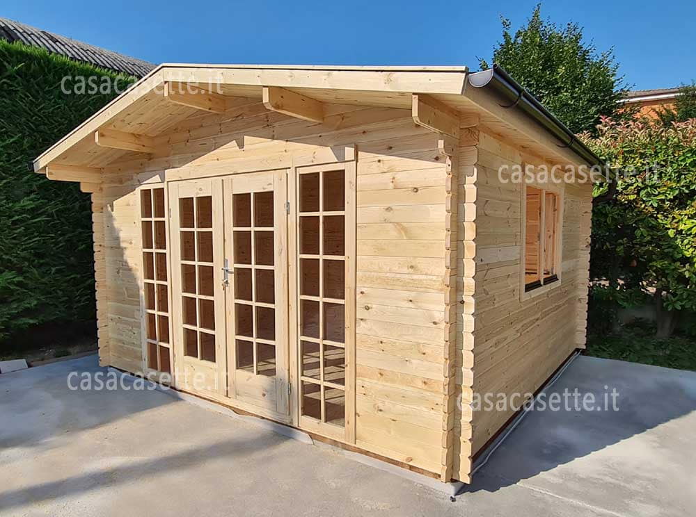 Casetta Bologna 4x3 accessori Casetta modello Bologna 4x3 accessori grondaia