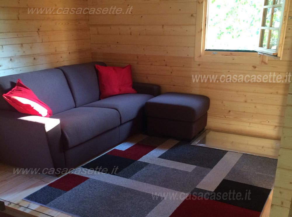 Casetta Bolzano 6x6 divano Casetta modello Bolzano 6x6 divano salotto