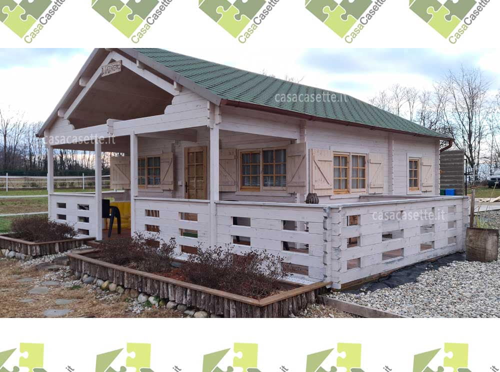 Casetta Brescia 6x6 bianco Casetta modello Brescia 6x6 bianco colore
