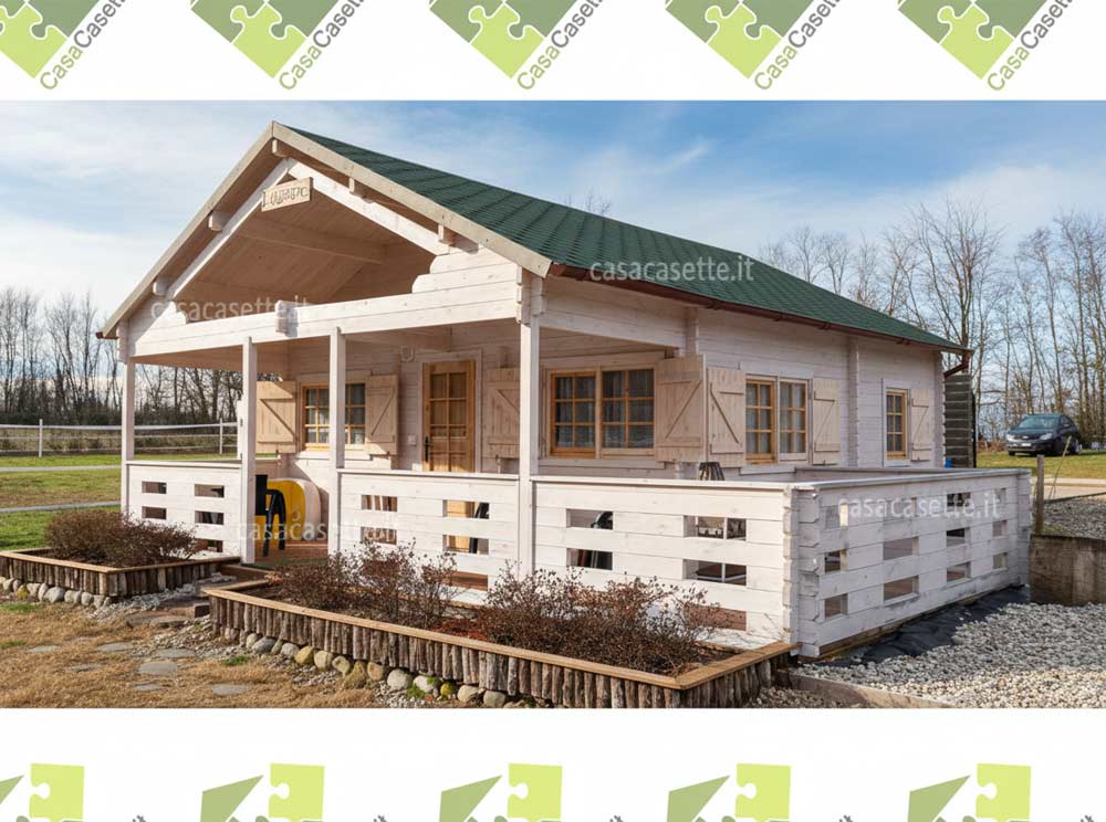 Casetta modello Brescia 6x6 colore bianco