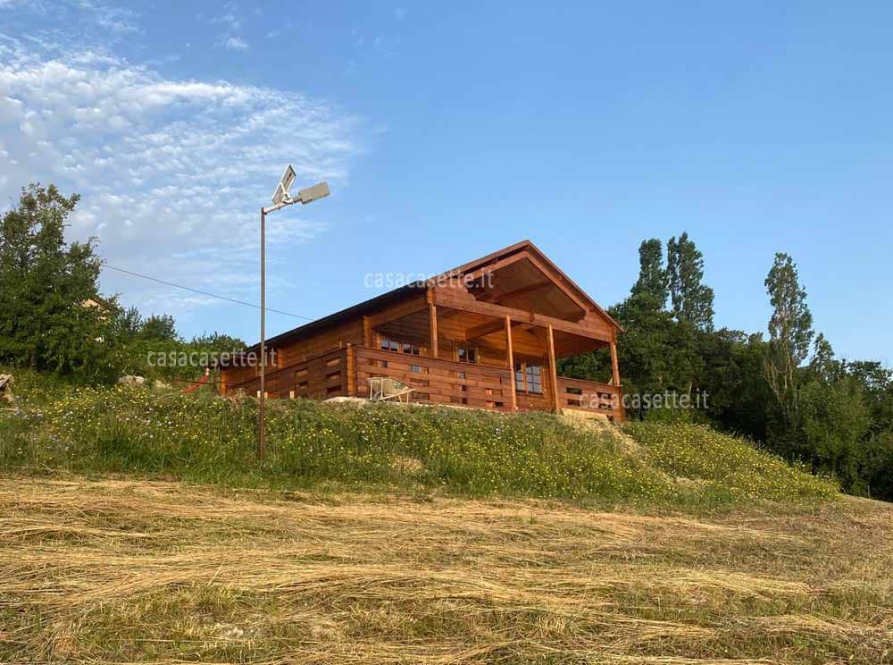 Casetta Brescia 6x6 colore Casetta modello Brescia 6x6 colore noce