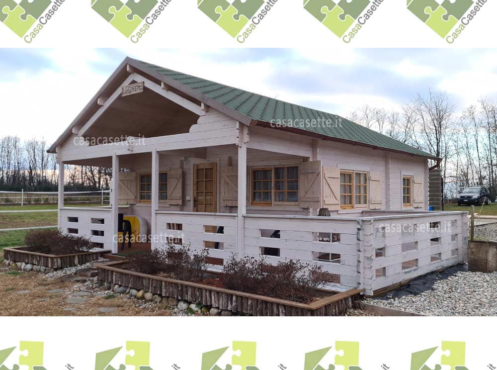 Casetta Brescia 6x6 impregnante Casetta modello Brescia 6x6 impregnante bianco
