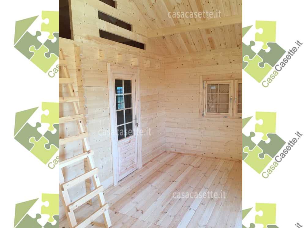 Casetta Brescia 6x6 interno Casetta modello Brescia 6x6 interno sala