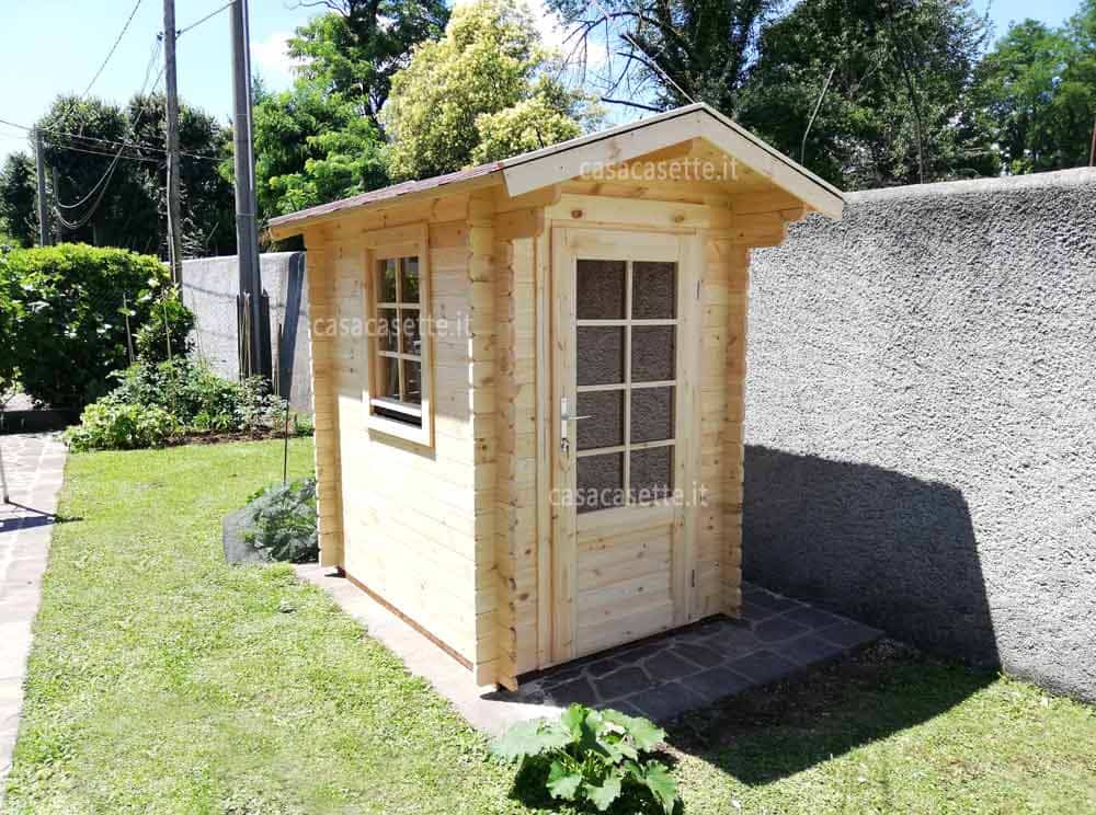Casetta Cremona 15x2 naturale Casetta modello Cremona 15x2 naturale fronte