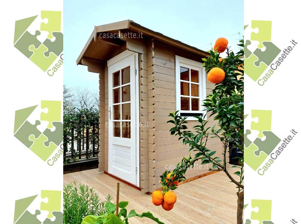 Casetta Cremona 15x2 tortora Casetta modello Cremona 15x2 tortora bianco