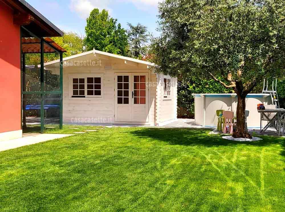 Casetta modello Ferrara 4x3 frontale bianco