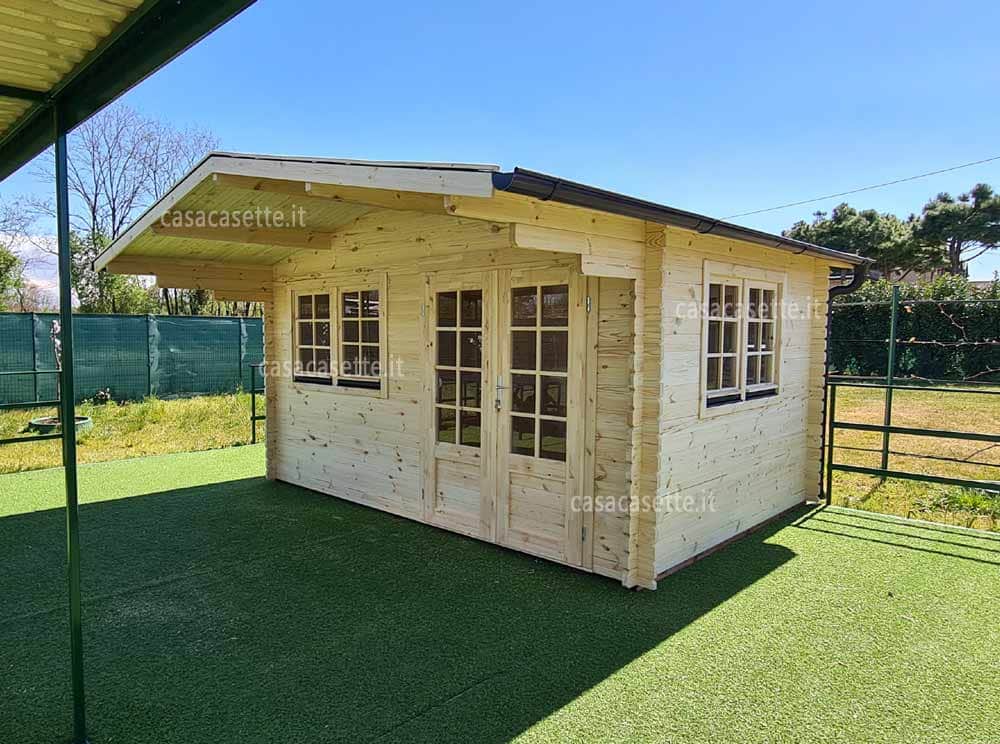 Casetta modello Ferrara 4x3 grondaia color moro