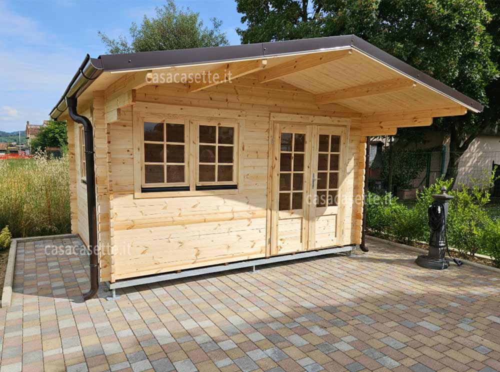 Casetta modello Ferrara 4x3 sopra telaio