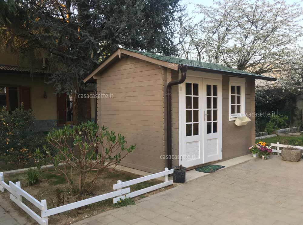 Casetta Firenze 34x25 tegole Casetta modello Firenze 34x25 tegole verdi