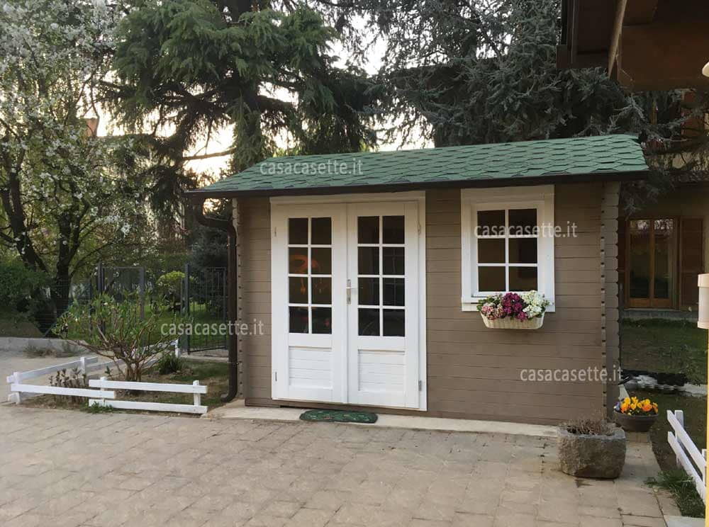 Casetta Firenze 34x25 tortora Casetta modello Firenze 34x25 tortora bianco