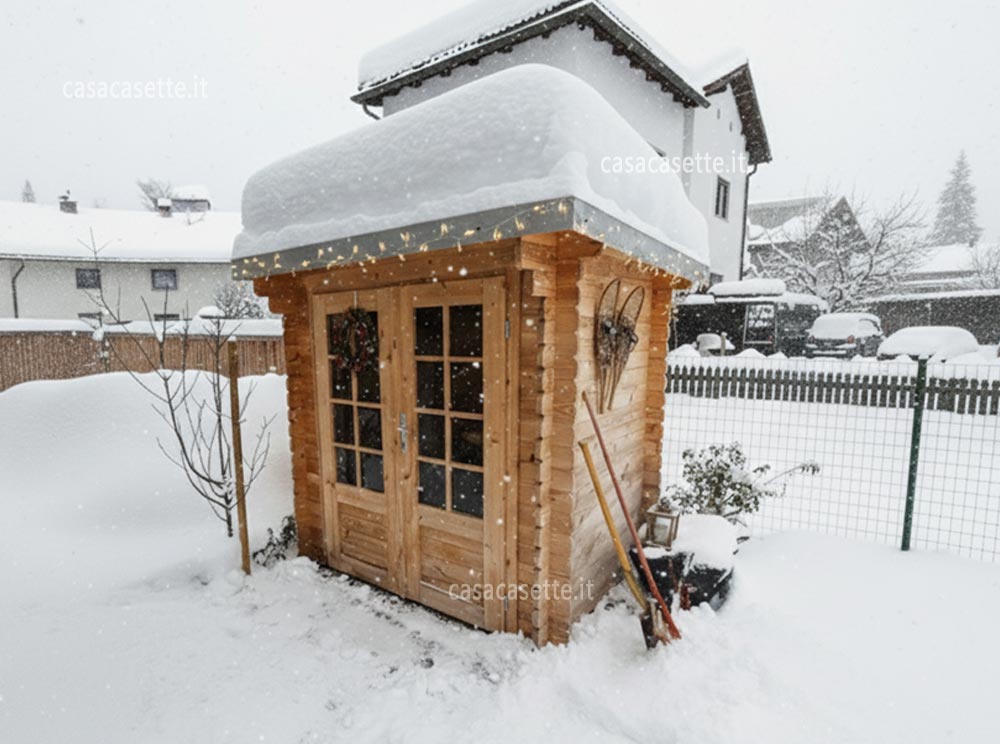 Casetta modello Friuli 2x15 neve