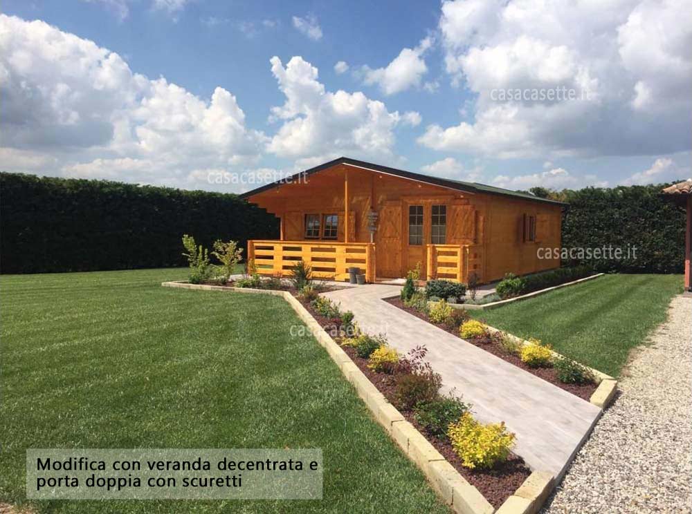 Casetta in legno modello Lazio 50mq modifica