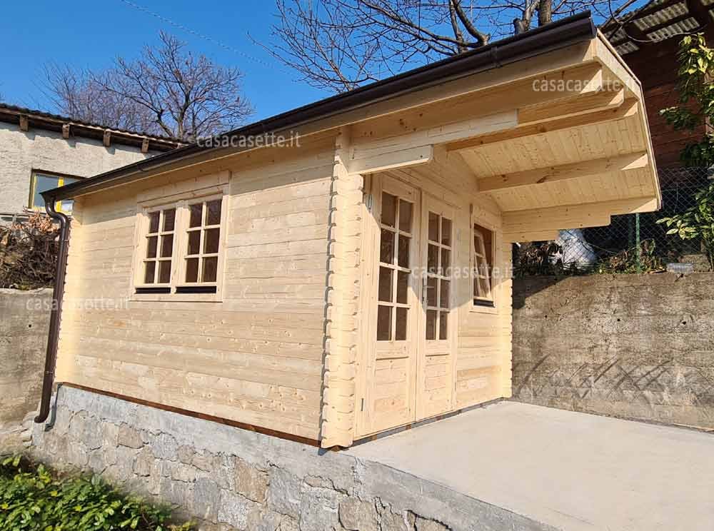 Casetta Latina 3x4 acciaio Casetta modello Latina 3x4 acciaio grondaia