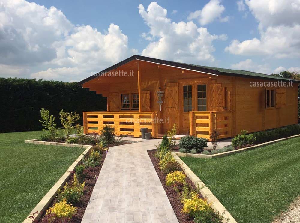 Casetta Lazio 50mq colore Casetta modello Lazio 50mq colore miele