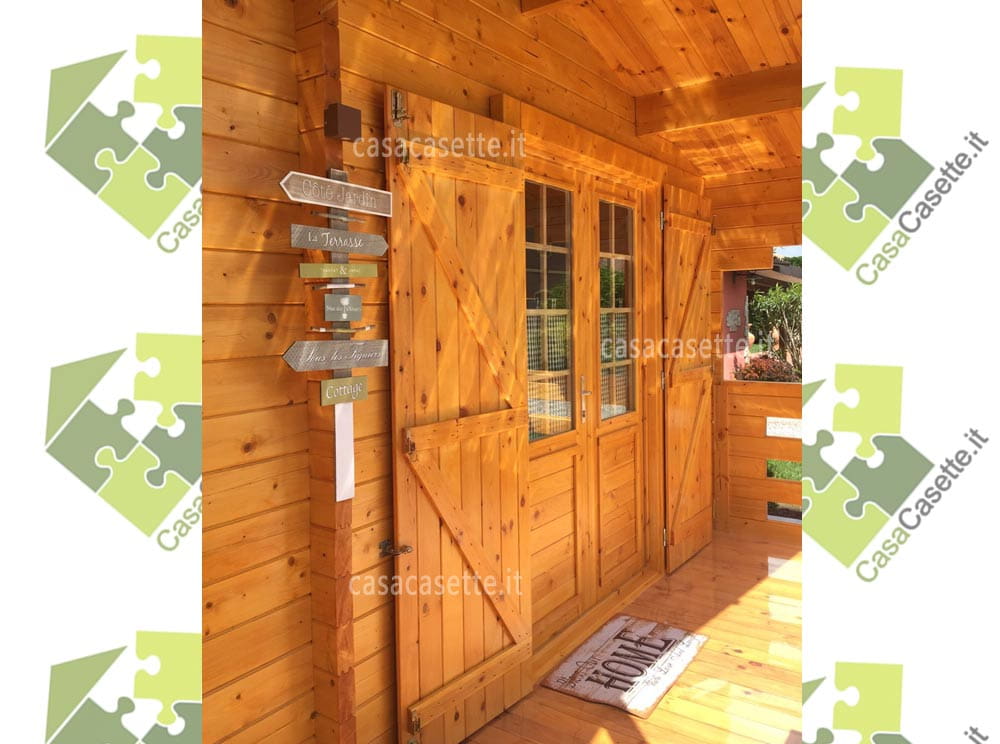 Casetta Lazio 50mq esterno Casetta modello Lazio 50mq esterno veranda
