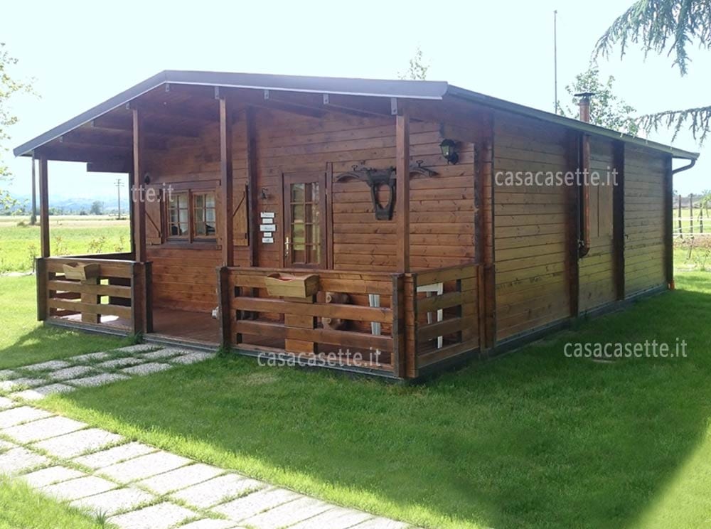 Casetta Lazio 50mq grondaia Casetta modello Lazio 50mq grondaia acciaio