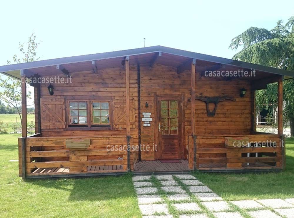 Casetta Lazio 50mq impregnante Casetta modello Lazio 50mq impregnante noce