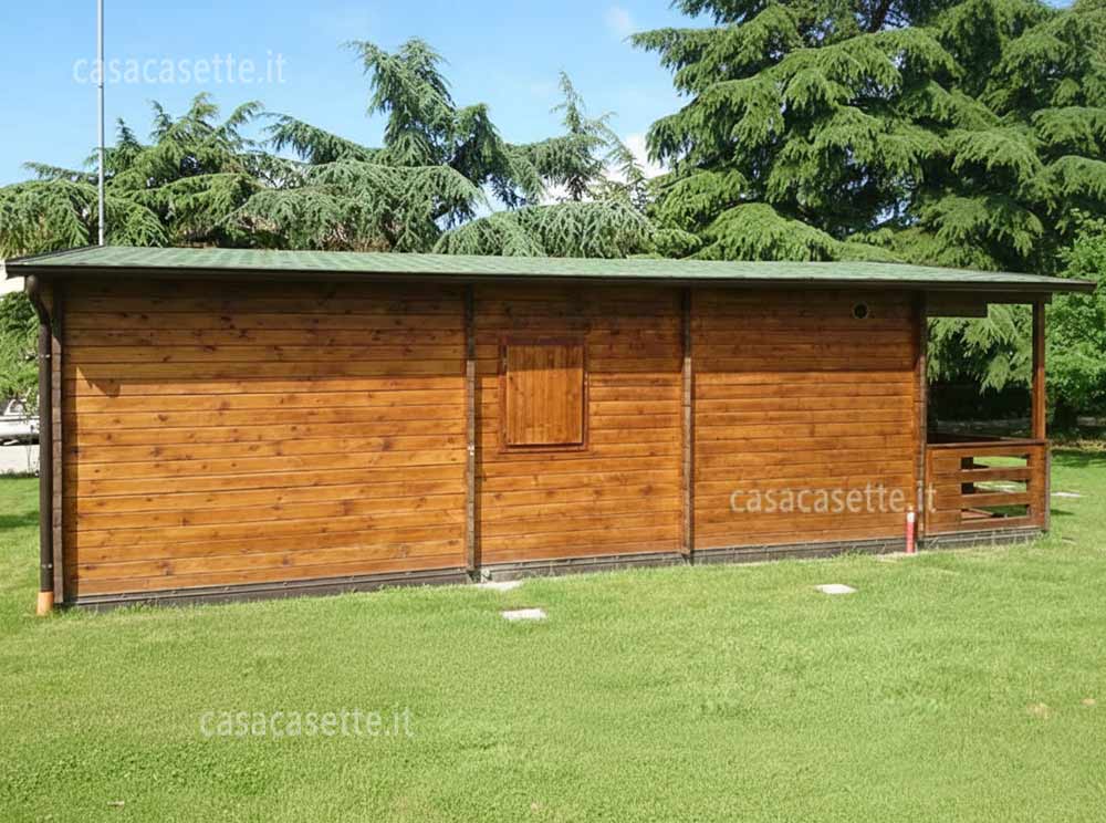 Casetta modello Lazio 50mq noce impregnante chiaro