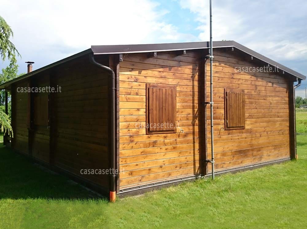 Casetta Lazio 50mq noce Casetta modello Lazio 50mq noce chiaro