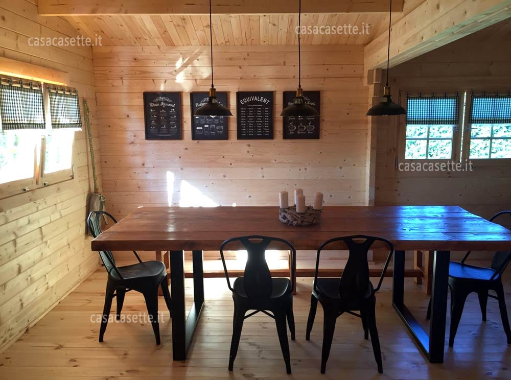 Casetta Lazio 50mq sala Casetta modello Lazio 50mq sala pranzo