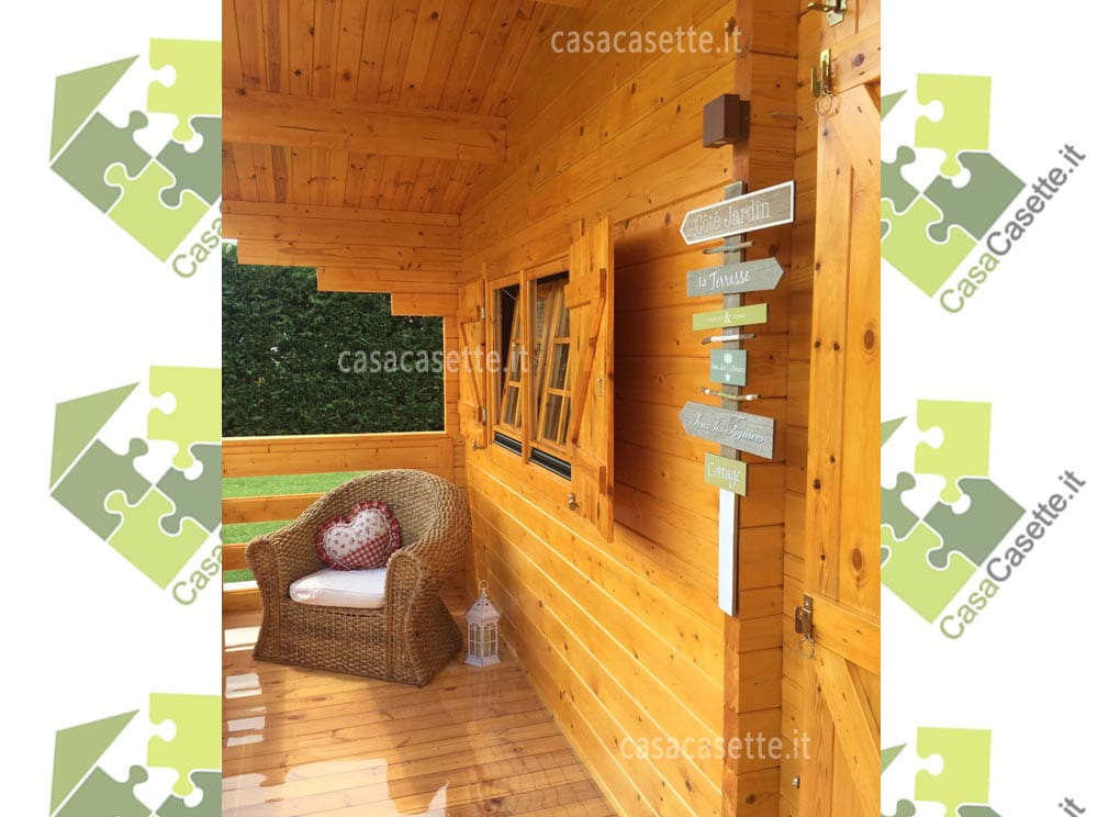 Casetta Lazio 50mq veranda Casetta modello Lazio 50mq veranda fuori