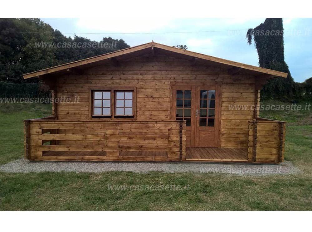 Casetta Lombardia 6x6 noce Casetta modello Lombardia 6x6 noce