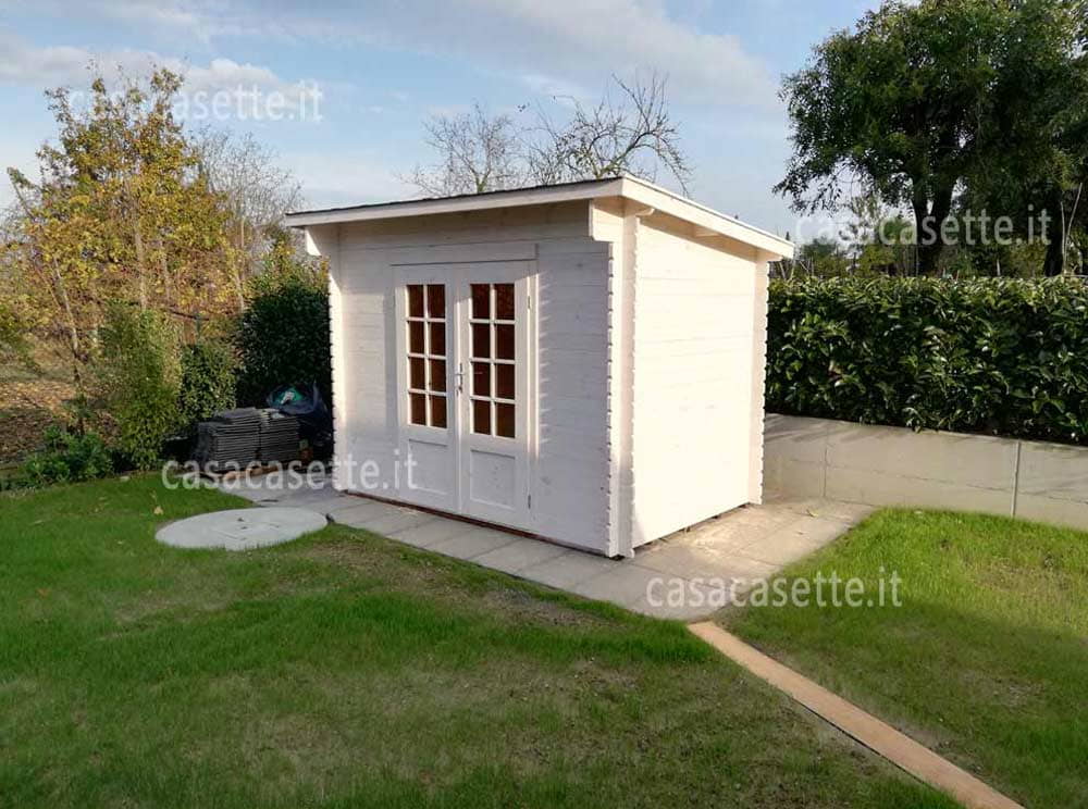 Casetta Mantova 3x2 bianco Casetta modello Mantova 3x2 bianco impregnante