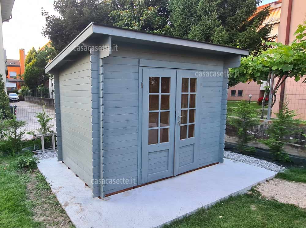 Casetta Mantova 3x2 colore grigio Casetta modello Mantova 3x2 colore grigio