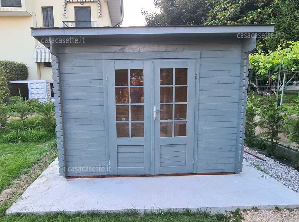 Casetta Mantova 3x2 grigia Casetta modello Mantova 3x2 grigia