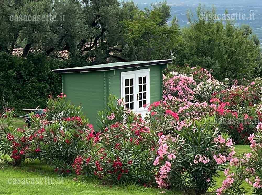 Casetta Mantova 3x2 impregnante Casetta modello Mantova 3x2 impregnante verde