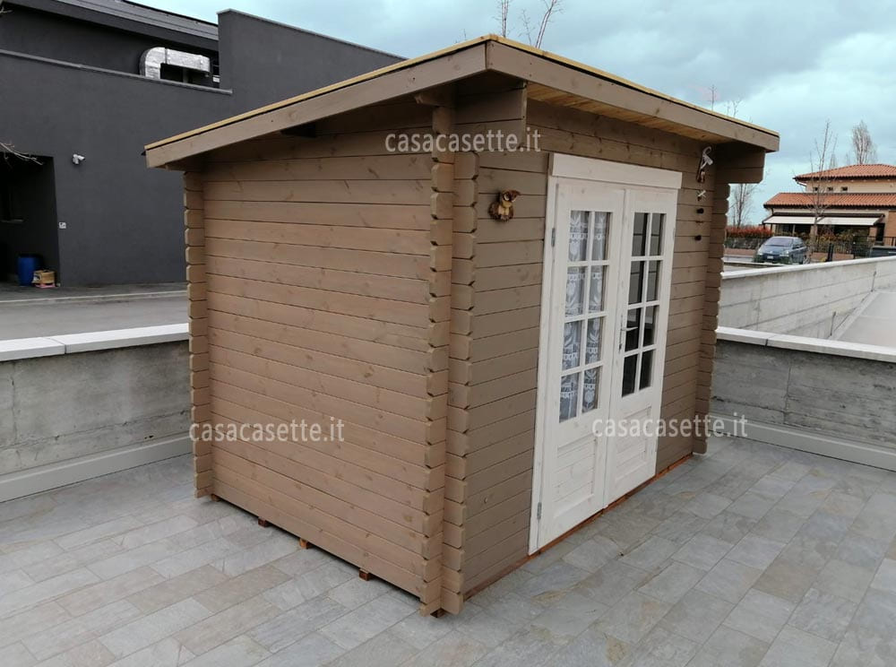 Casetta Mantova 3x2 impregnata Casetta modello Mantova 3x2 impregnata tortora