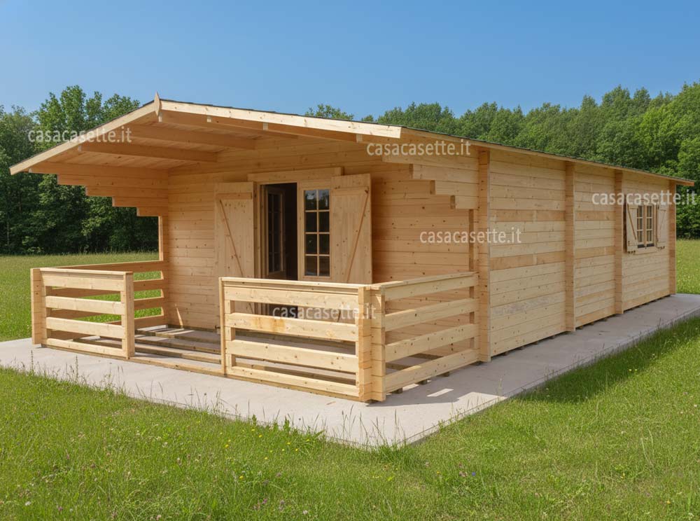 Casetta modello Marche 5x10 base cemento