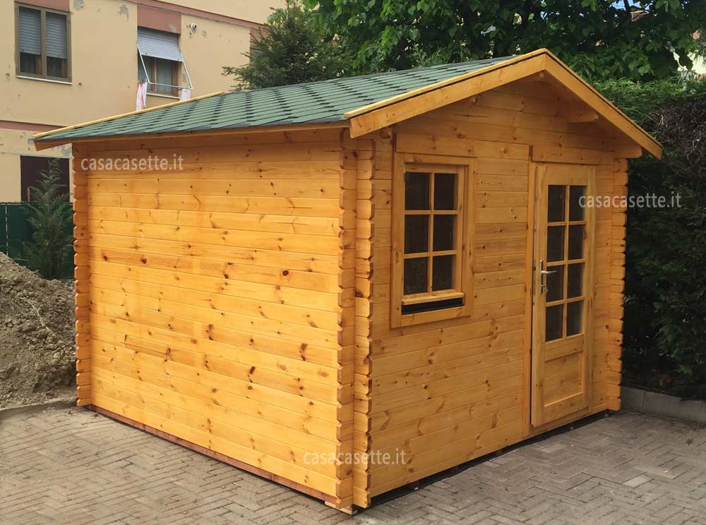 Casetta Milano 3x3 tegole verdi Casetta modello Milano 3x3 tegole verdi