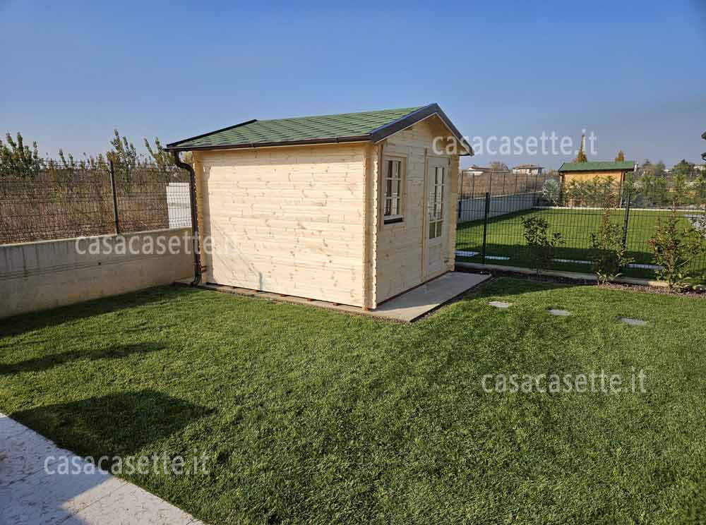 Casetta Milano 3x3 verde Casetta modello Milano 3x3 verde tegole canadesi