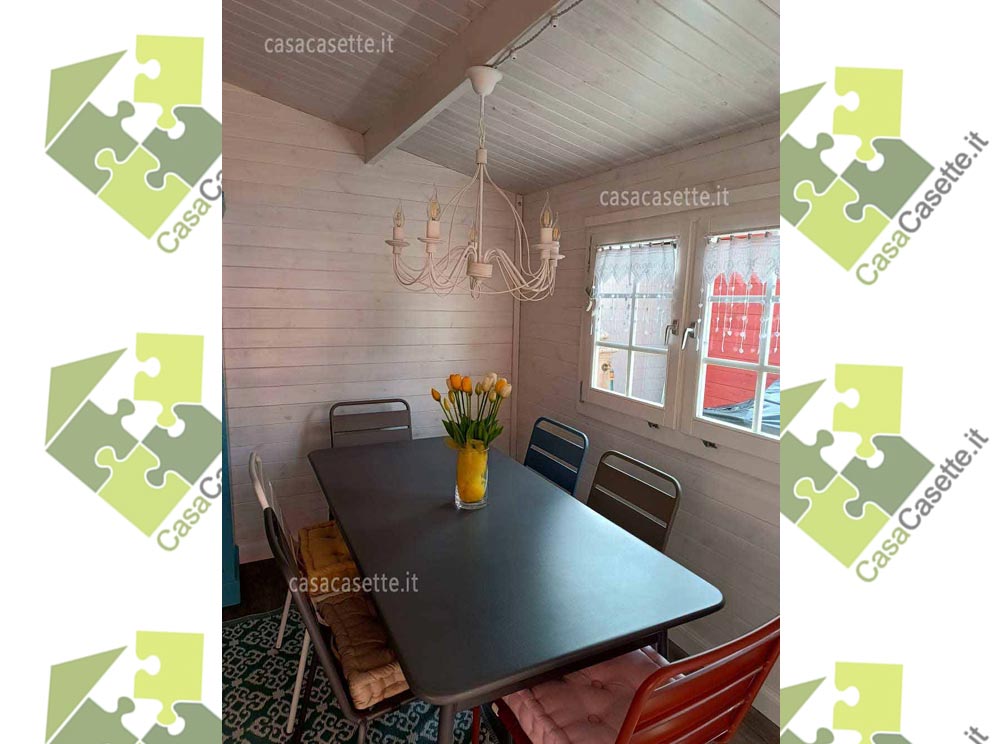 Casetta modello Bologna 4x3 arredamento tavolo Casetta modello Bologna 4x3 arredamento tavolo