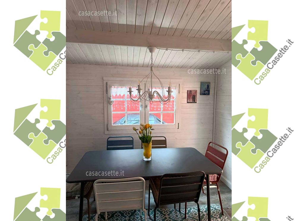 Casetta modello Bologna 4x3 arredo tavolo Casetta modello Bologna 4x3 arredo tavolo