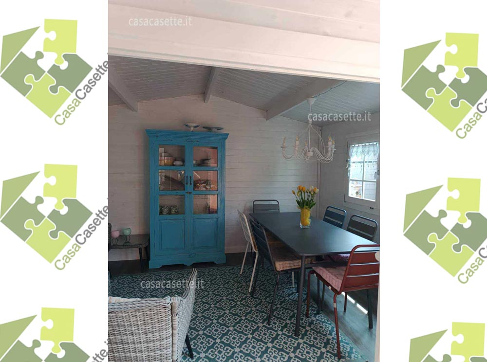 Casetta modello Bologna 4x3 sala pranzo Casetta modello Bologna 4x3 sala pranzo