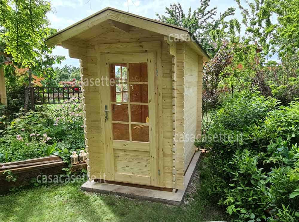 Casetta modello Cremona 15x2 massello naturale Casetta modello Cremona 15x2 massello naturale