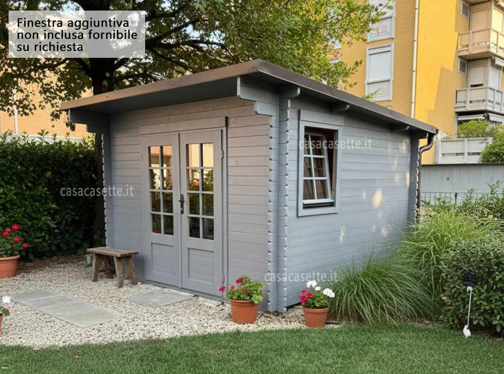 Casetta modello Modena 3x3 impregnata grigio