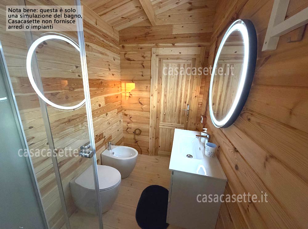 Casetta modello Monza 6,2x4,7 bagno showroom