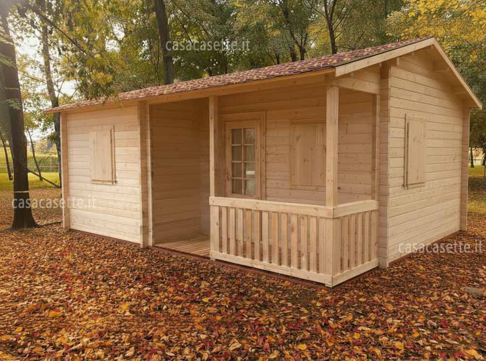 Casetta modello Monza 62x47 tegole canadesi rosse