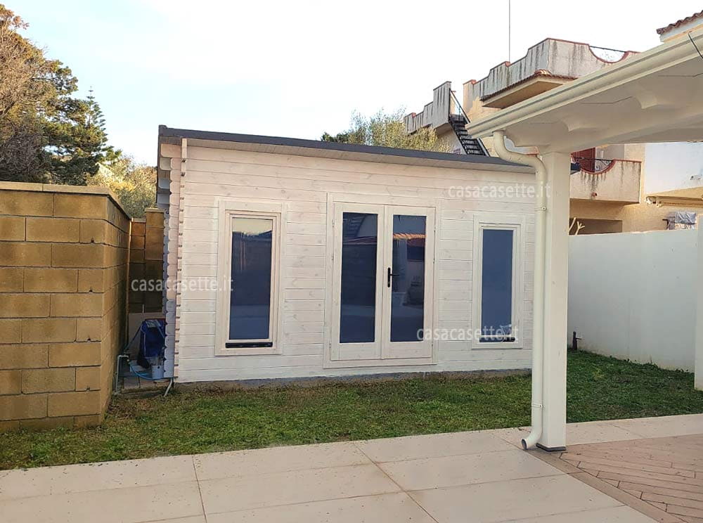 Casetta Napoli 5x3 bianco Casetta modello Napoli 5x3 bianco impregnante