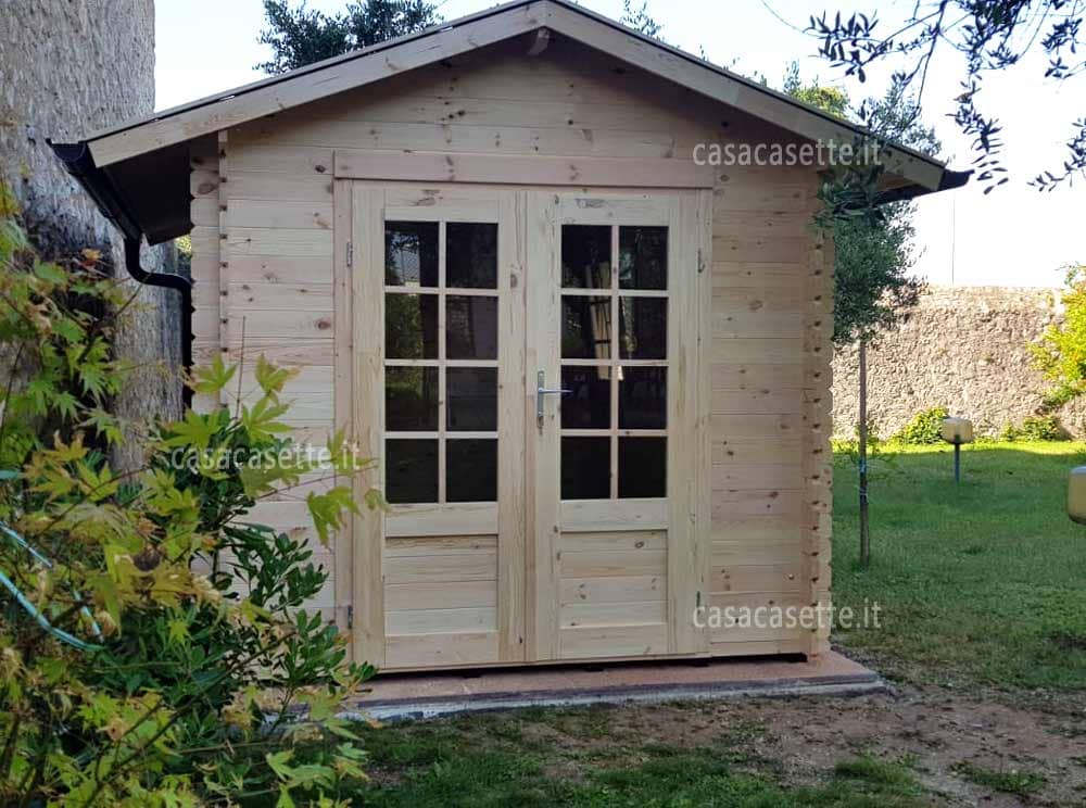 Casetta Palermo 25x34 frontale Casetta modello Palermo 25x34 frontale massello