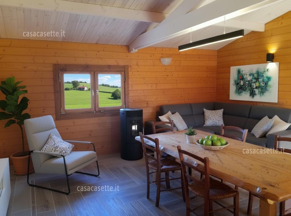 Casetta Parma 10x7 salotto Casetta modello Parma 10x7 salotto