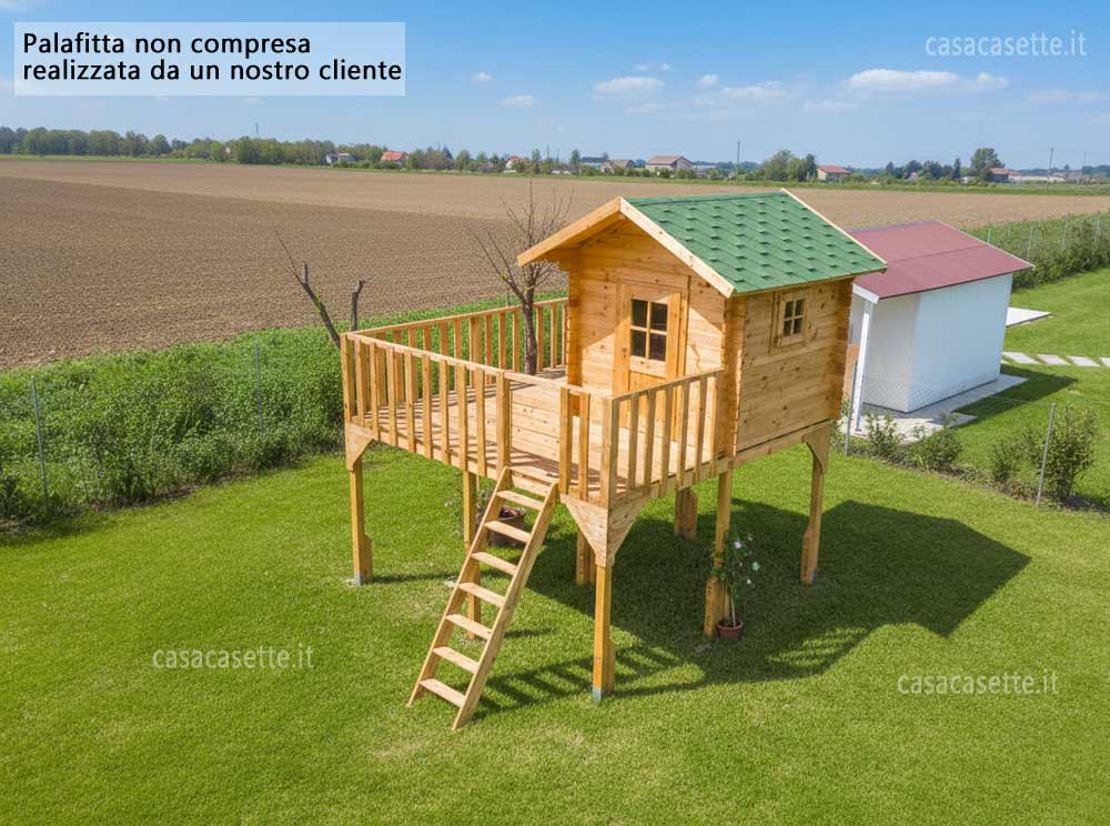 Casetta modello per bambini 182x254 alta