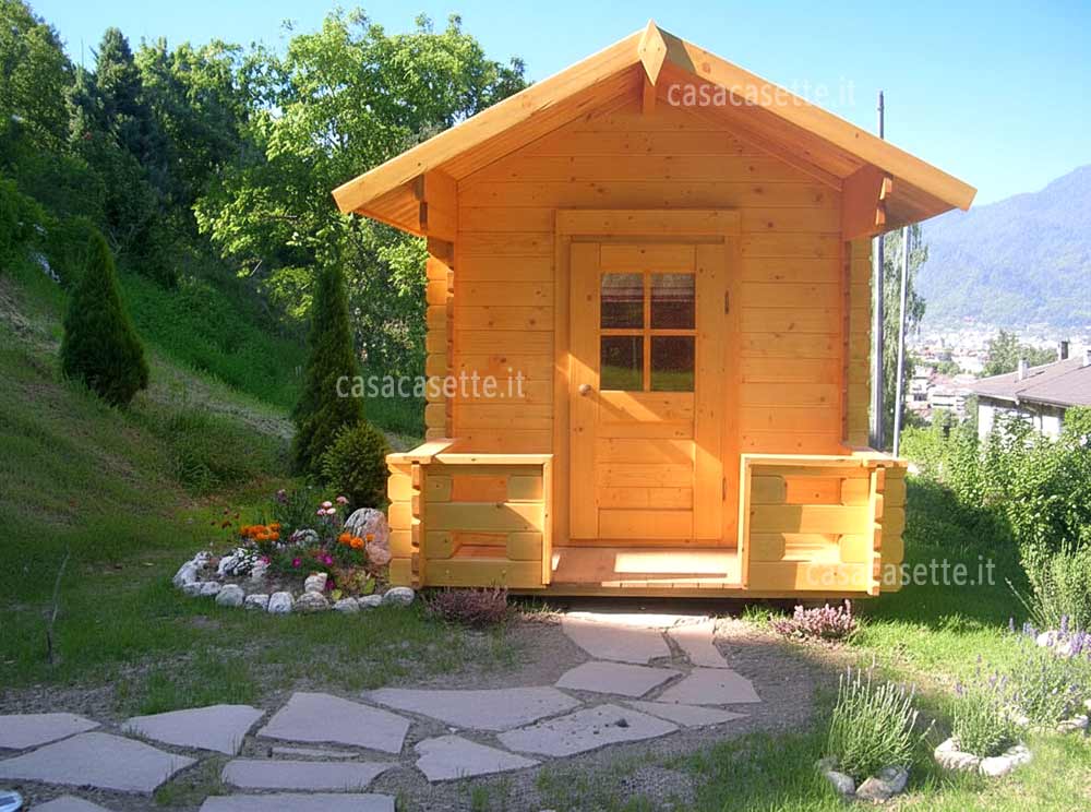 Casetta modello per bambini 182x254 frontale davanti