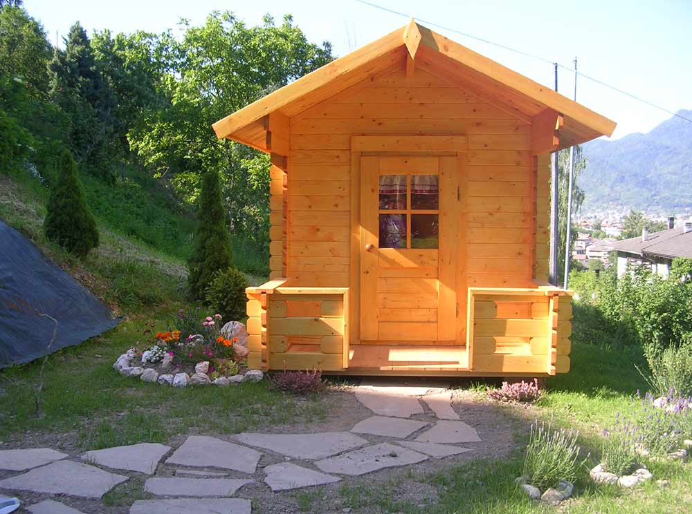 Casetta modello per bambini 182x254 miele