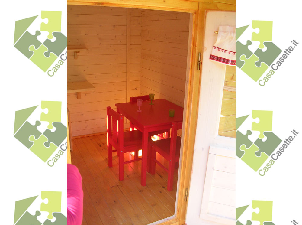 Casetta modello per bambini 182x254 porta